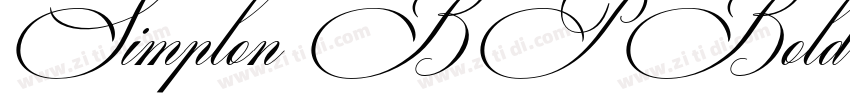 Simplon BP Bold Bold字体转换